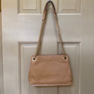 Michael Kors leather, tan crossbody/ shoulder bag, like new